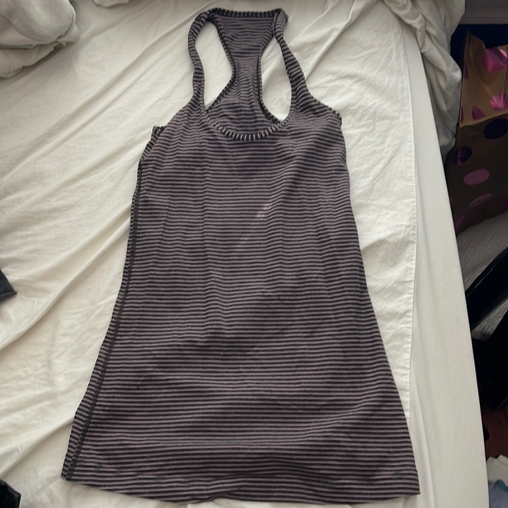 Lululemon Striped Cool Racerback Tank Top